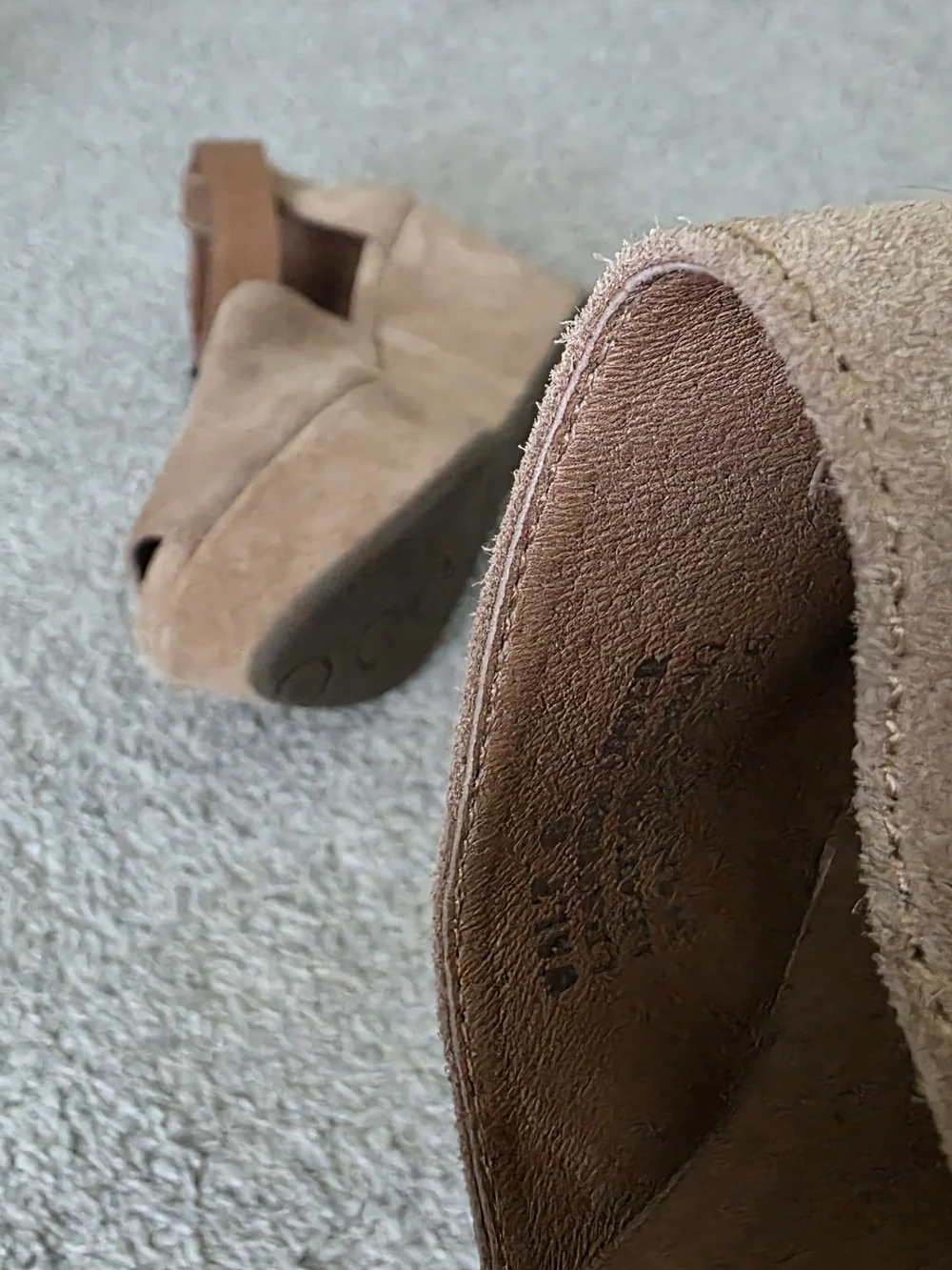 Chocolat Blu Beige Suede Platform Wedge Sandals with Ankle Buckles